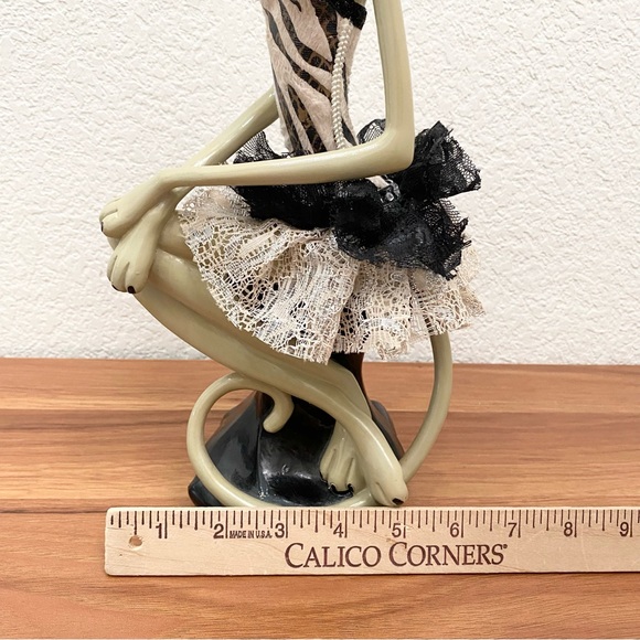 Vintage Sexy Kitty Art Whimsical Cat Sitting 14” Anthropomorphic Cat Figurine - Picture 8 of 16